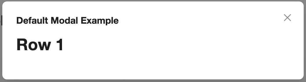 table actions example modal